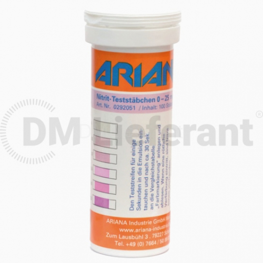 Тестовые полоски Ariana для определения содержания нитритов (от 1 до 80 мг/л)