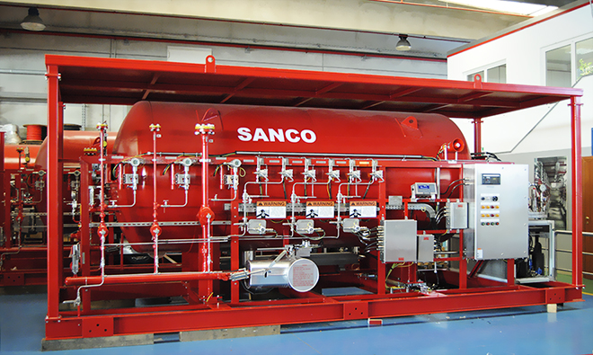 Система тушения CO2 низкого давления Sanco