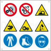 Знаки предупреждения об опасности Repar2